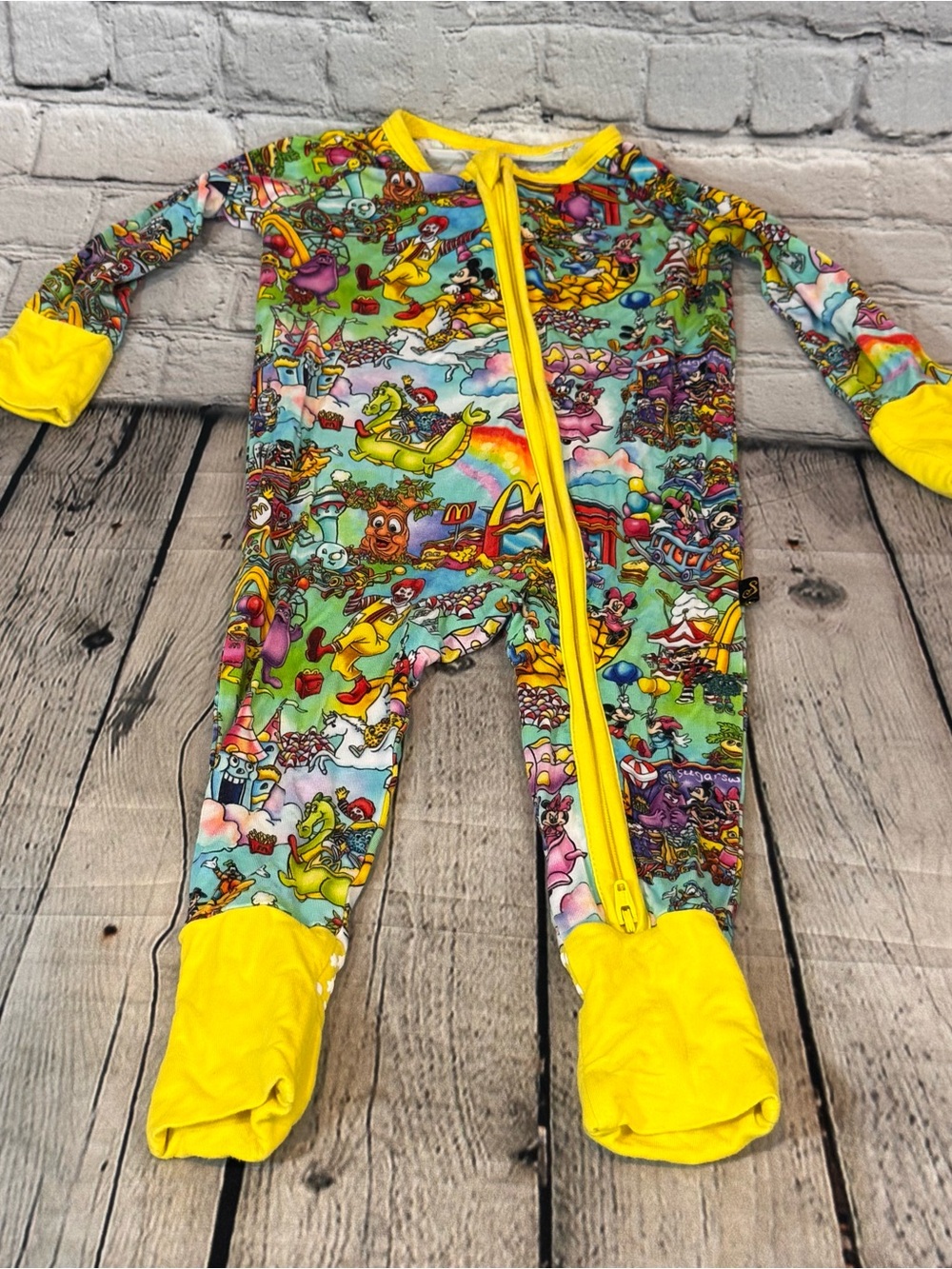 Sugar Swan McDonalds Bamboo Zippie Romper